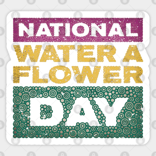 NATIONAL WATER A FLOWER DAY Sticker by pbdotman